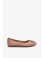 Baleríny Dámské S Ozdobou Eko Kožené Béžové Rhodike Baleríny Dámské S Ozdobou Eko Kožené Béžové Rhodike