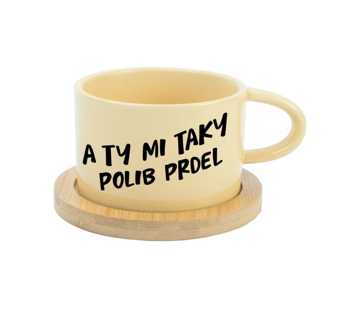 A TY MI TAKY POLIB PRDEL - žlutá hrníček makronka 200 ml A TY MI TAKY POLIB PRDEL - žlutá hrníček makronka 200 ml