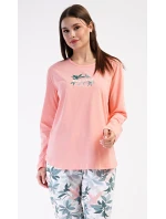 Dámské pyžamo dlouhé model 21154956 - Vienetta Dámské pyžamo dlouhé model 21154956 - Vienetta