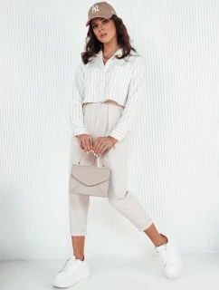 Dámské kalhoty BAFROT béžové FashionStreet UY1889