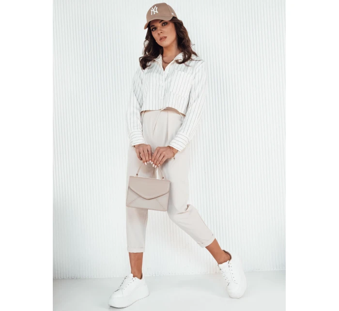 Dámské kalhoty BAFROT béžové FashionStreet UY1889