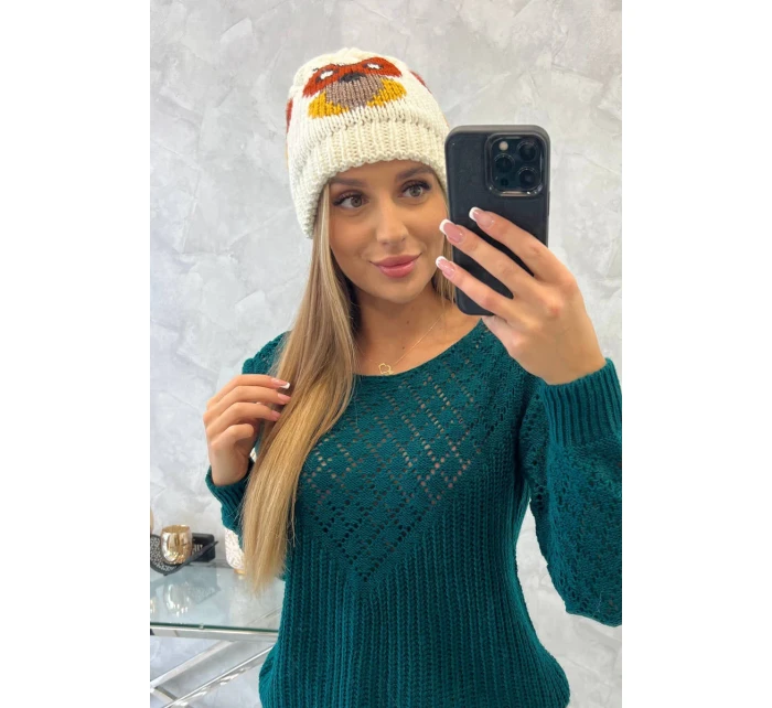 Dámská čepice Ofelia K349 ecru