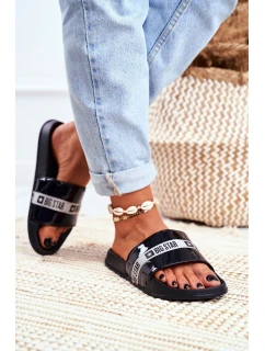 Dámské Nazouváky Big Star Malované Černé GG274A007