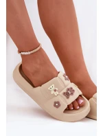 Pěnové Pantofle S Kolíčky Béžové Redienna