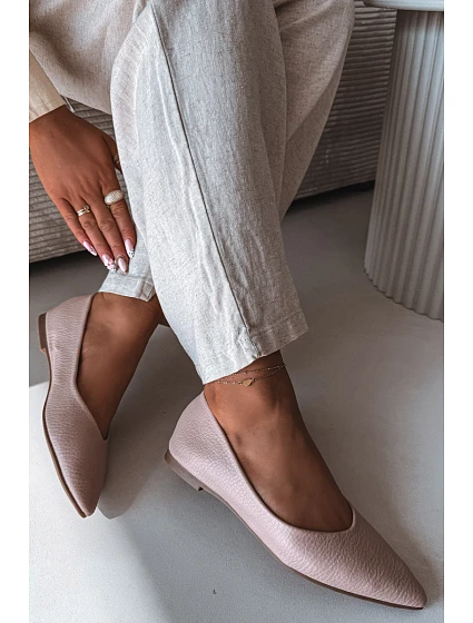 Růžové baleríny z eko kůže model 22091903 - Boto