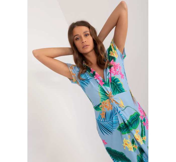 Šaty DHJ SK 17302K 1.69 světle modrá Šaty DHJ SK 17302K 1.69 světle modrá