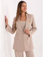 Marynarka IT MA model 21319884 beżowy - FPrice Marynarka IT MA model 21319884 beżowy - FPrice