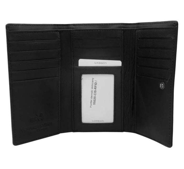 Dámské peněženky Dámská kožená peněženka 55020 CIS 3559 B černá