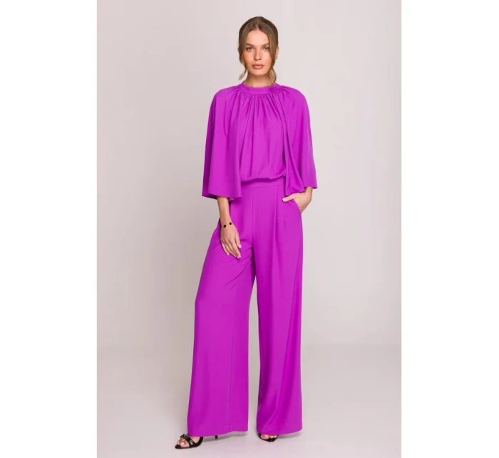 Kombinéza s širokými rukávy a zády model 20966209 - STYLOVE