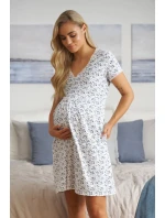 Noční košile TCB.5335 bílo-modrá - Doctor Nap