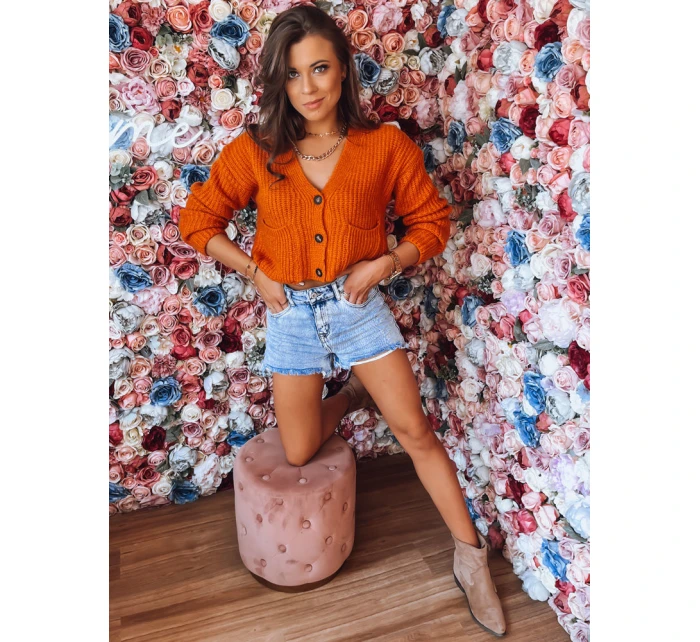 Dámský svetr SISTERS orange FashionStreet MY1961z Dámský svetr SISTERS orange FashionStreet MY1961z