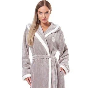 Dámský župan model 20733899 beige - L&L Dámský župan model 20733899 beige - L&L