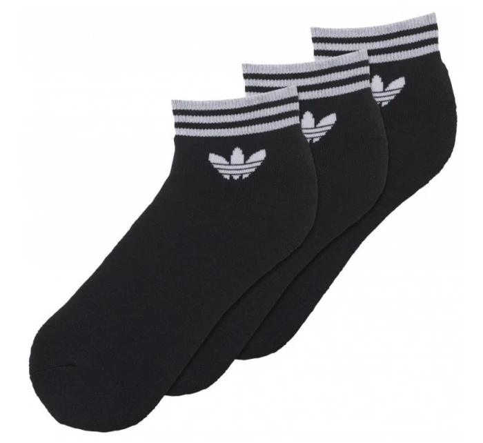 Adidas ORIGINALS Trefoil Ankle Stripes ponožky 3pack AZ5523 Adidas ORIGINALS Trefoil Ankle Stripes ponožky 3pack AZ5523