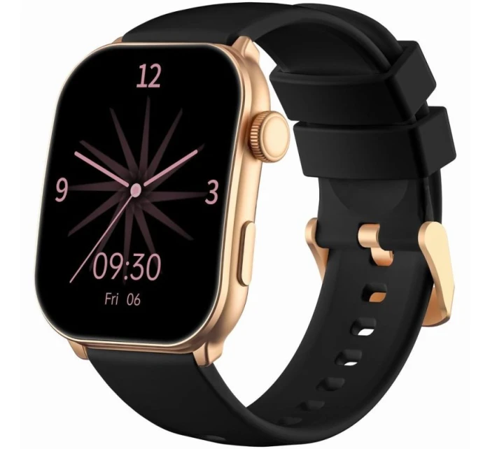 Dámské chytré hodinky GRAVITY GT28-5 řemínek + náramek Rose Gold Black Dámské chytré hodinky GRAVITY GT28-5 řemínek + náramek Rose Gold Black