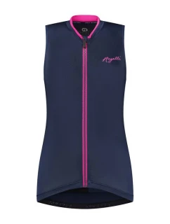 Rogelli dámské tričko bez rukávů ESSENTIAL modro-růžové S