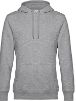 B&C KING Hooded_° Pánská mikina s kapucí 01.U02K heather grey