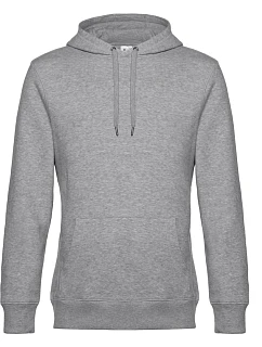 B&C KING Hooded_° Pánská mikina s kapucí 01.U02K heather grey