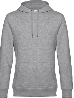 B&C KING Hooded_° Pánská mikina s kapucí 01.U02K heather grey