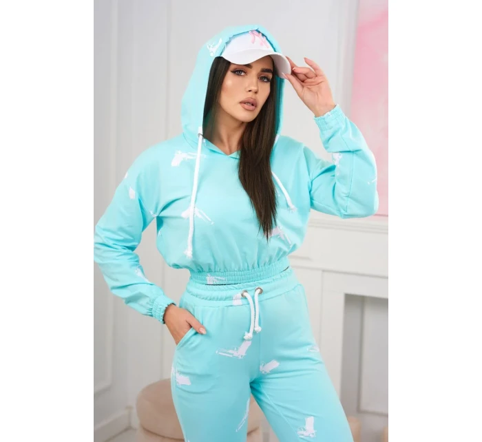 Sada s potiskem pistole mint Sada s potiskem pistole mint