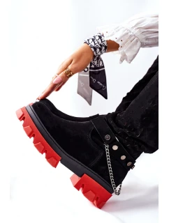 Dámské Kozačky Lewski Černé Semišové model 21562307 - Boto