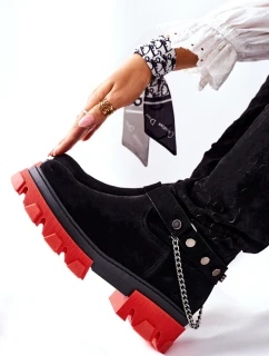 Dámské Kozačky Lewski Černé Semišové model 21562307 - Boto