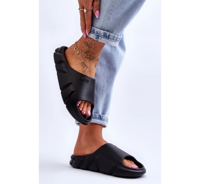 Dámské lehké pěnové pantofle Big Star LL274594 Černé