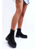 Kožené Klasické Zateplené Boty Černé model 21630931 - Boto Kožené Klasické Zateplené Boty Černé model 21630931 - Boto