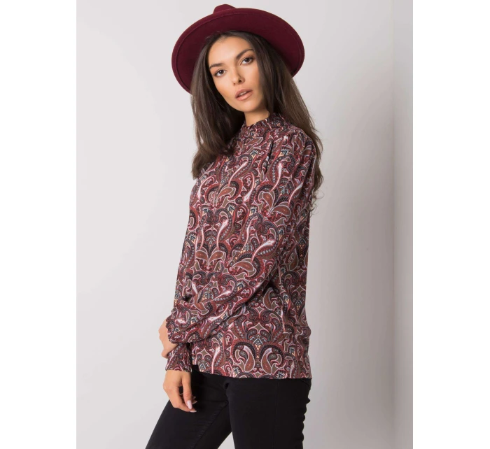 Bluzka model 21786297 ciemny brązowy - FPrice