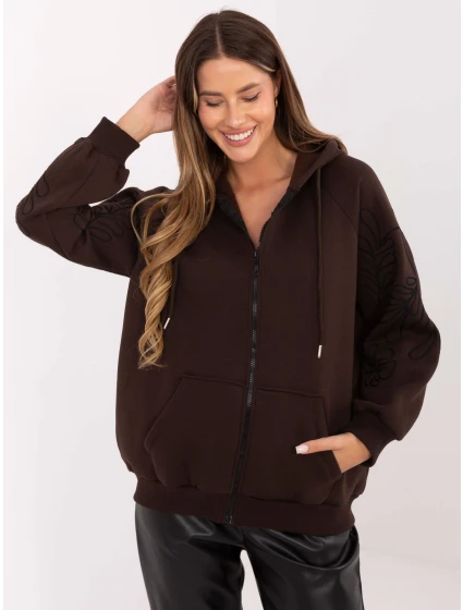 Bluza RV BL model 21421300 ciemny brązowy - FPrice Bluza RV BL model 21421300 ciemny brązowy - FPrice