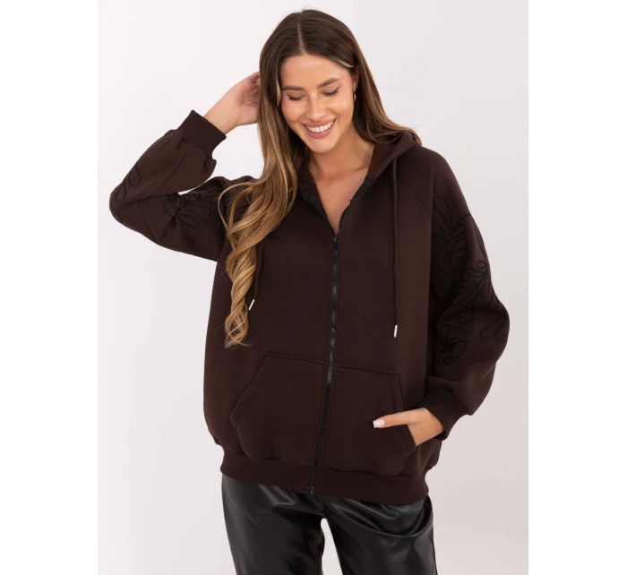 Bluza RV BL model 21421300 ciemny brązowy - FPrice Bluza RV BL model 21421300 ciemny brązowy - FPrice