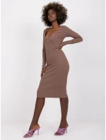 Šaty RV SK 7436.53 hnědá Šaty RV SK 7436.53 hnědá