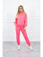 Souprava mikiny s kapucí růžová neonová Souprava mikiny s kapucí růžová neonová