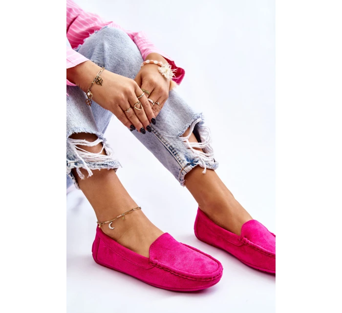 Dámské Semišové Mokasíny Fuchsie Morreno Dámské Semišové Mokasíny Fuchsie Morreno