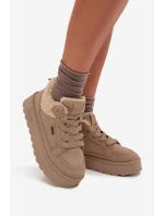 Dámské Tenisky Na Platformě S Big Star Béžové model 21706074 - Big Star Shoes