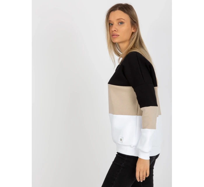 Mikina RV BL 8377.89 černá a béžová Mikina RV BL 8377.89 černá a béžová