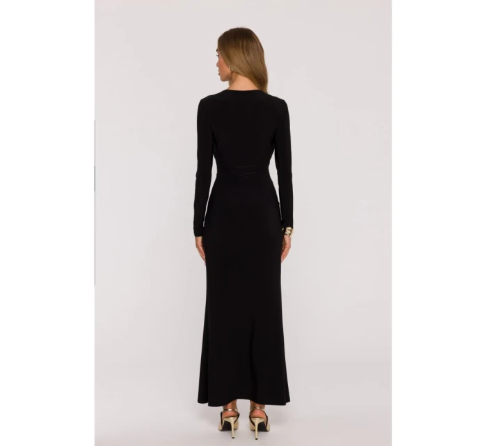 Šaty s řasením a  černé model 21479367 - Moe