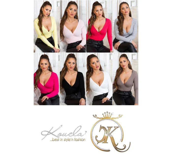 Dámský sexy se zavinovacími prvky Šedá  model 20686765 - Koucla