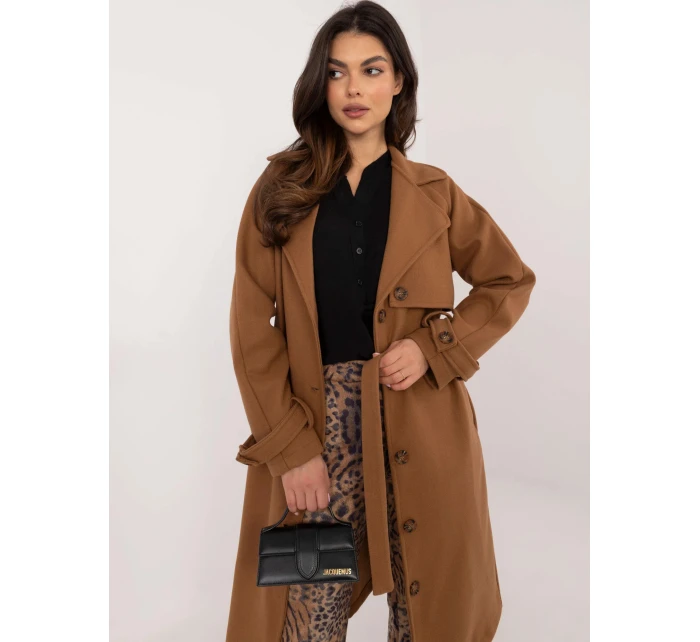 Dámský kabát TW EN BI 2209.71P Hnědá velbloudí - Och Bella