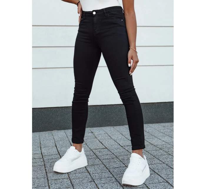 Dámské džínové kalhoty slim fit ACORN black FashionStreet UY2156