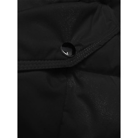 Černá péřová dámská zimní bunda (2M-007)