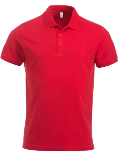Classic S/S Pánské piqué polo z těžké bavlny red model 22457155 - Clique