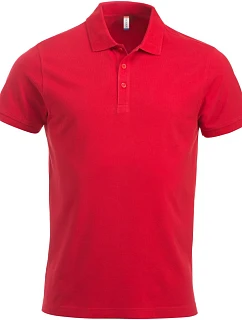 Classic S/S Pánské piqué polo z těžké bavlny red model 22457155 - Clique