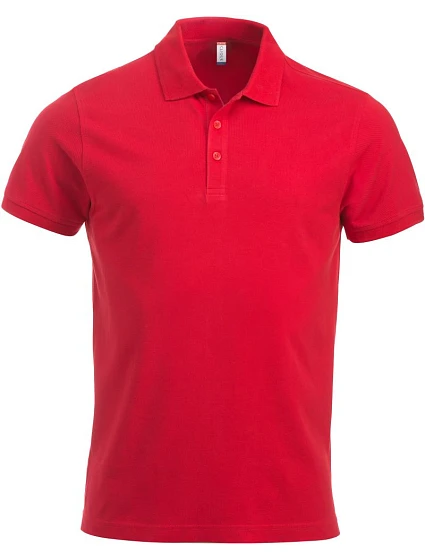 Clique Classic Lincoln S/S Pánské piqué polo z těžké bavlny 67.8244 red Clique Classic Lincoln S/S Pánské piqué polo z těžké bavlny 67.8244 red