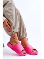 Módní pantofle na platformě Fuchsie Estella Módní pantofle na platformě Fuchsie Estella