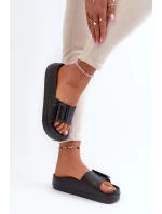 Dámské Pěnové Žabky Na Platformě S Big Star Černé model 21654891 - Big Star Shoes Dámské Pěnové Žabky Na Platformě S Big Star Černé model 21654891 - Big Star Shoes