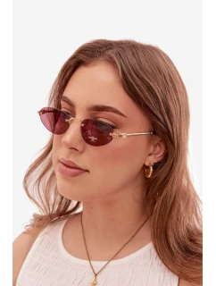 Dámské sluneční brýle Tmavě růžové