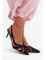Dámské sandály na jehlovém podpatku Černé model 22103166 - Boto Dámské sandály na jehlovém podpatku Černé model 22103166 - Boto