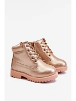 Dětské boty traperky zateplené Champagne Dexter Dětské boty traperky zateplené Champagne Dexter