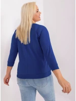 Bluzka RV BZ model 19349362 kobaltowy - FPrice Bluzka RV BZ model 19349362 kobaltowy - FPrice