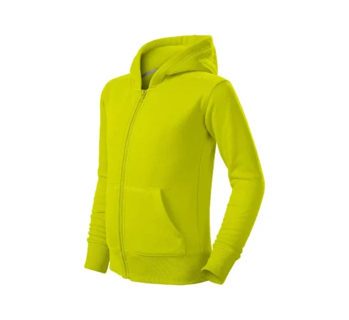 Trendy Zipper mikina dětská limetková